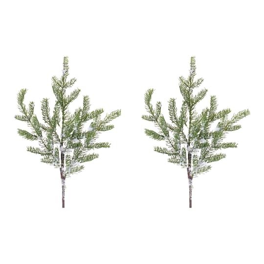 Wintry Green & Brown Pine Spray, 2ct. By Melrose | 28" | Michaels®